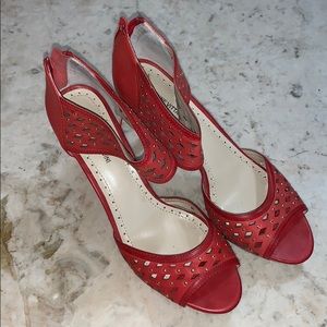 Red Adrienne Vittadini Heels